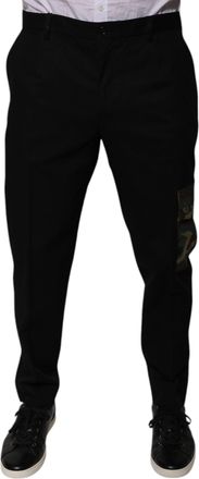 Dolce & Gabbana Black Cotton Men Cargo Casual Mens Pants