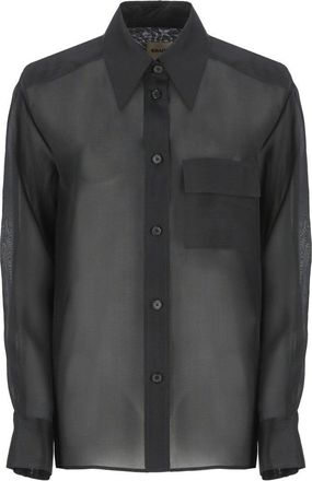 Khaite Black Silk Shirt