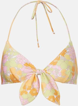 Chlo&eacute; Chlo&eacute; Bow-detail floral bikini top
