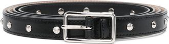 Alexander McQueen long studded belt - women - Calf Leather - 75 - Black