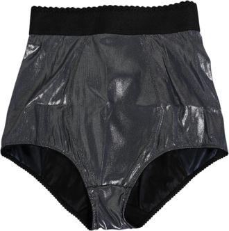 Dolce & Gabbana Gray Silk Stretch Slip Girdle Panty Womens Underwear