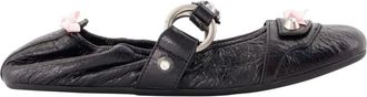 Balenciaga Schoenen, Dames, Zwart, 39 EU, Leer, City Ballerina Flats
