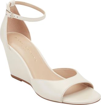 Marc Fisher Felyna Ankle Strap Wedge Sandal in Ivory at Nordstrom Rack, Size 5.5