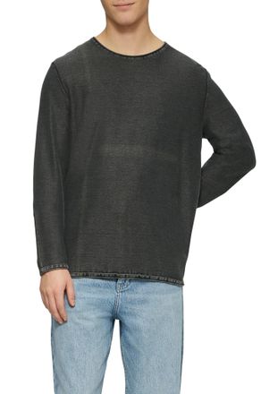 QS by s.Oliver Strickpullover QS, Herren, Gr. XXL, schwarz, Strick, Obermaterial: 100% Baumwolle, unifarben, regular fit normal, Rundhals, Rollkante, Pullover Strick