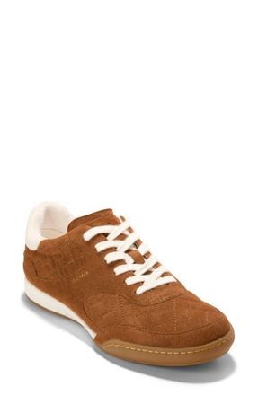 Cole Haan GrandPro Jazlyn Sneaker in Tobacco Suede/Ivory at Nordstrom, Size 6.5