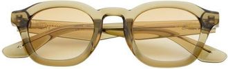 Freyrs Eyewear Blake Square Sunglasses in Brown Olive at Nordstrom