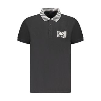 Cavalli Cotton Men Polo Mens Shirt