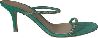 Gianvito Rossi Green Rossi Mules Size 36