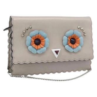 Fendi Pre-owned Vintage Schoudertas - Dames - Pre-owned - Beige - Maat: ONE Size Leer