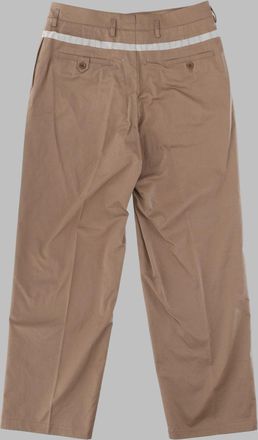 Maison Margiela Waxed Cotton Trousers - Beige