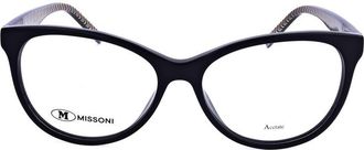 M Missoni Ladies Black Rectangular Eyeglass Frames MMI-0092-1