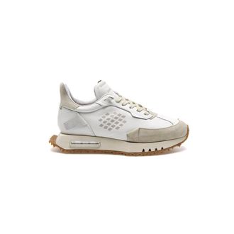 Bepositive Schoenen, Dames, Wit, 37 EU, Leer, Space Race Sneaker