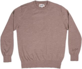 MC2 Saint Barth Regent Merino Hoodies - Heren - Ronde hals truien - Bruin - L - Truien & Vesten