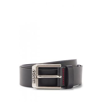 HUGO BOSS Hugo Mens Gello Belt - Black Leather - Size 36 inches