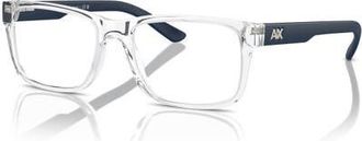 A|X Armani Exchange 53mm Square optical glasses in Transparent at Nordstrom