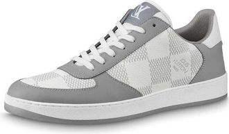 Louis Vuitton LV Rivoli Sneakers Grey with Plaid 1A9ZEO