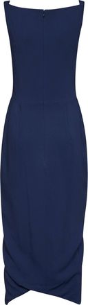 Vivienne Westwood Womens Midi Dress Panther French Navy Blue Viscose