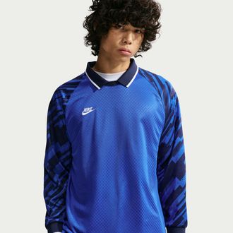 Nike Mens Premier Dri-FIT Long-Sleeve Soccer Jersey in Blue | IM4020-410