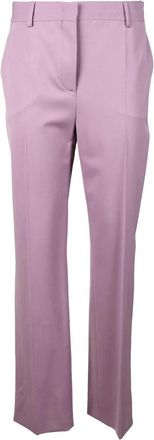Alberta Ferretti Straight-Leg Trousers in Soft Virgin Wool Blend