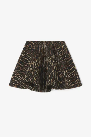 Ganni Metallic Cloque Circle Skirt - Size 10/12 Bronze
