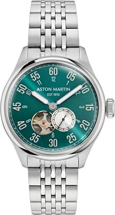 Aston Martin Timeless TS1 Automatisch Horloge - Heren - Horloges - Grijs - ONE Size - Accessoires