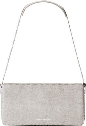 Alexander Wang Siren Pochette Leather Shoulder Bag in Heather Grey at Nordstrom