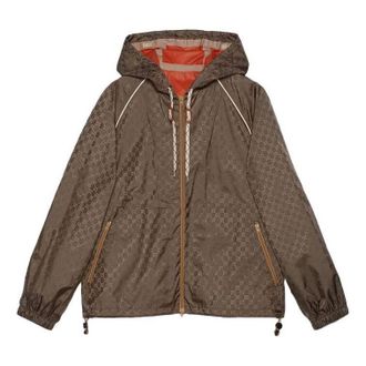 Gucci GG Fabric Zip Jacket Dark Brown 755546-Z8BJK-2079