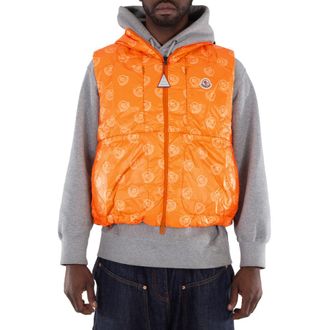 Moncler Alkarab Logo-Patch Vest, Brand Size 4 (X-Large)