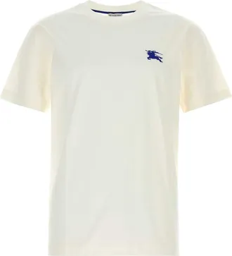 Burberry White Cotton T Shirt