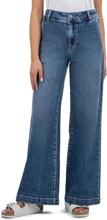 Kut from the Kloth Womens KUT from the Kloth Jeans Blue Denim Wide Leg Slash Pockets GBO2024