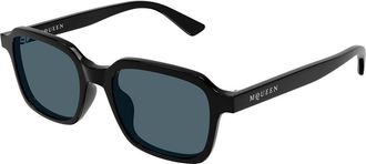 Alexander McQueen AM0571S 003 Mens Sunglasses Black Size 50 - Free RX Lenses - Free RX Lenses