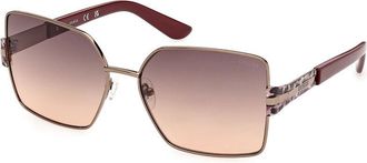 Guess GU00357 36F Womens Sunglasses Gold Size 59