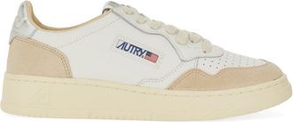 Autry Medalist Low Smooth Suede Panels Leather Sneakers