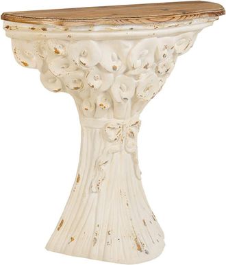 Wanderlust Deco Recibidor de madera blanco 82.5x32x83