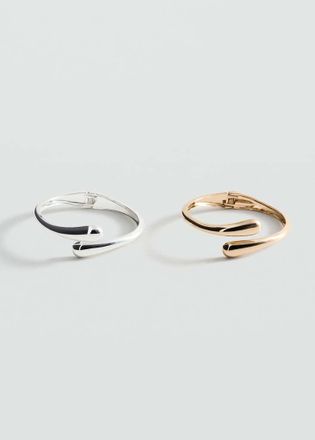 Mango Bracciale sottile rigido oro - Donna - Taglia unica - MANGO