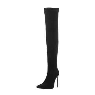 Generic Womens Thigh Boots Over The Knee Stretch High Heel Long Shoes