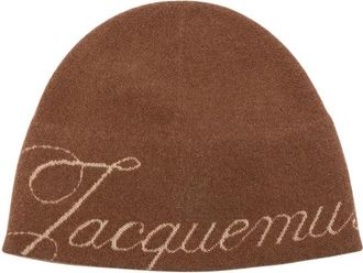 Jacquemus Atelier Beanie - Heren - Hoeden - Bruin - ONE Size - Wol - Accessoires