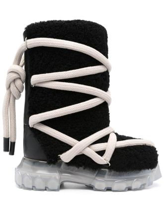 Rick Owens Stivali Lunar Tractor - Nero