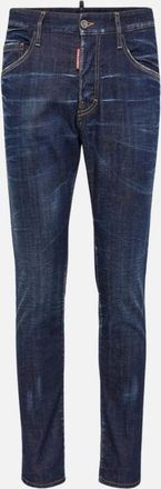 Dsquared2 Mens Dsquared2 Dark Navy Blue Clean Wash Skater Jeans - Size: 32/36