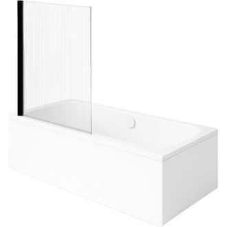 Villeroy & Boch Ba&ntilde;era Recta Villeroy & Boch Architectura 170 X 75 Cm Blanca + Mampara De Ba&ntilde;o Izquierda Aurys Raywall Cromado