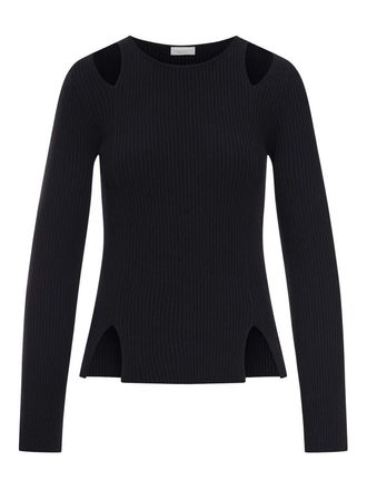 Roberto Collina Ribbed Sweater With Cut-Out Inserts