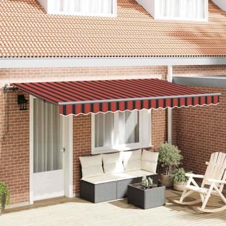 vidaXL Toldo Retr&aacute;ctil Multicolor 350 X 200 Cm Poli&eacute;ster, Aluminio Vidaxl