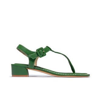 Bernardo Goyara Demi Heel Sandal in Kelly Green at Nordstrom, Size 6.5