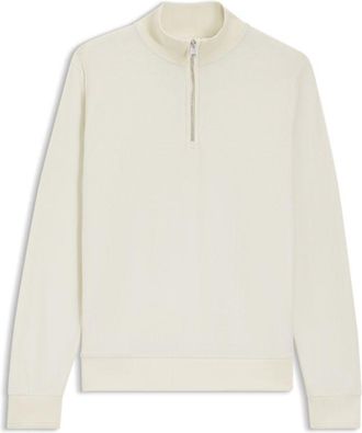 BOSS Quarter-zip sweatshirt in a cotton blend