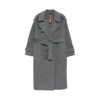 Glox Trench Coats, female, Gray, XS, Grey Coat Jj209