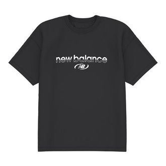 New Balance Hombre Trackside T-Shirt en Negro, Jersey de algod&oacute;n, Talla 2XL