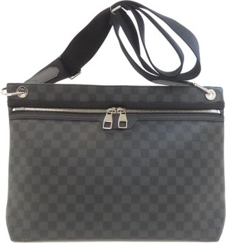 Louis Vuitton Black Damier Canvas Shoulder Bag (Pre-Owned)