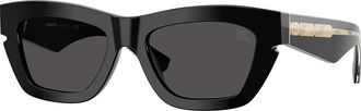 Burberry BE4454F Asian Fit 300187 Womens Sunglasses Black Size 51