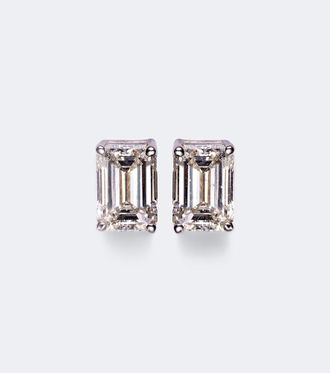 Shay Jewelry Pendientes de oro blanco de 18 ct con diamantes