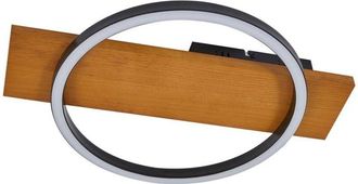 Lindby L&aacute;mpara De Techo Led galad En Marr&oacute;n Madera - Lindby